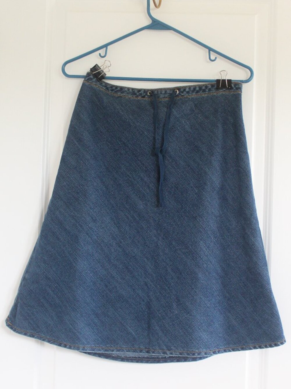 St. Johns Bay Skirt Womens S Denim Blue Vintage Mid Length 90's Y2K